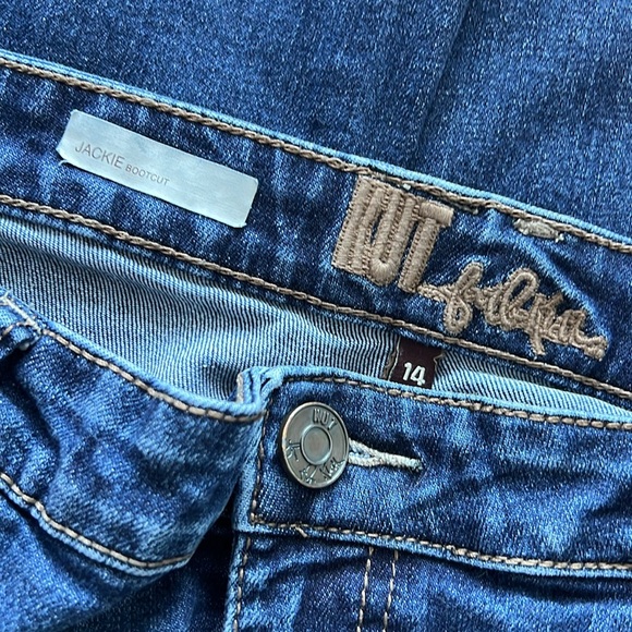 Kut from the Kloth Jackie Bootcut Dark Wash 14 - Picture 3 of 9